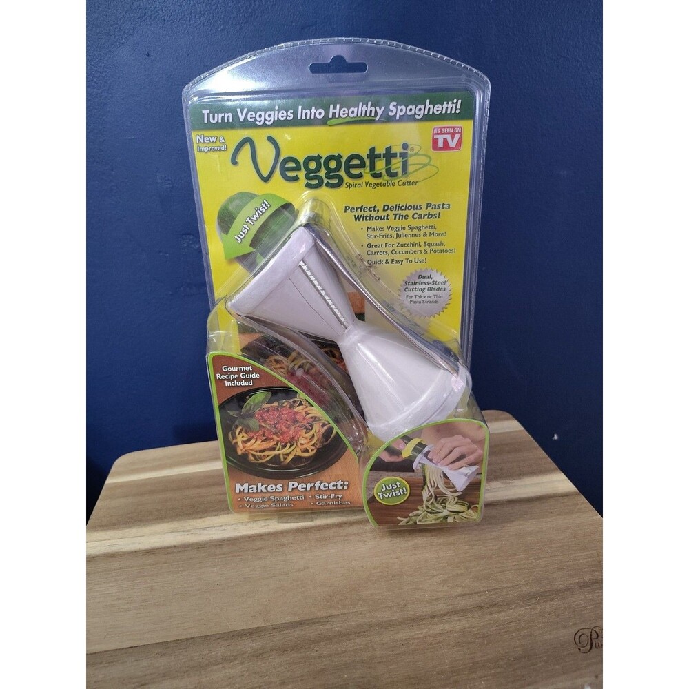 Veggetti Spiral Vegetable Cutter Stainless Steel Blade - Just Twist - New Sealed